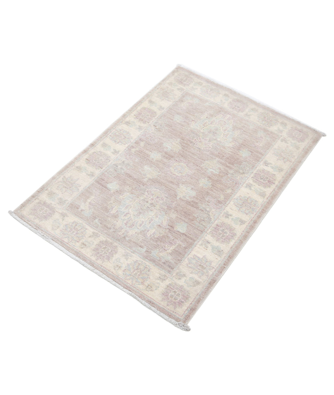 Serenity 2'1'' X 3'0'' Hand-Knotted Wool Rug 2'1'' x 3'0'' (63 X 90) / Brown / Ivory