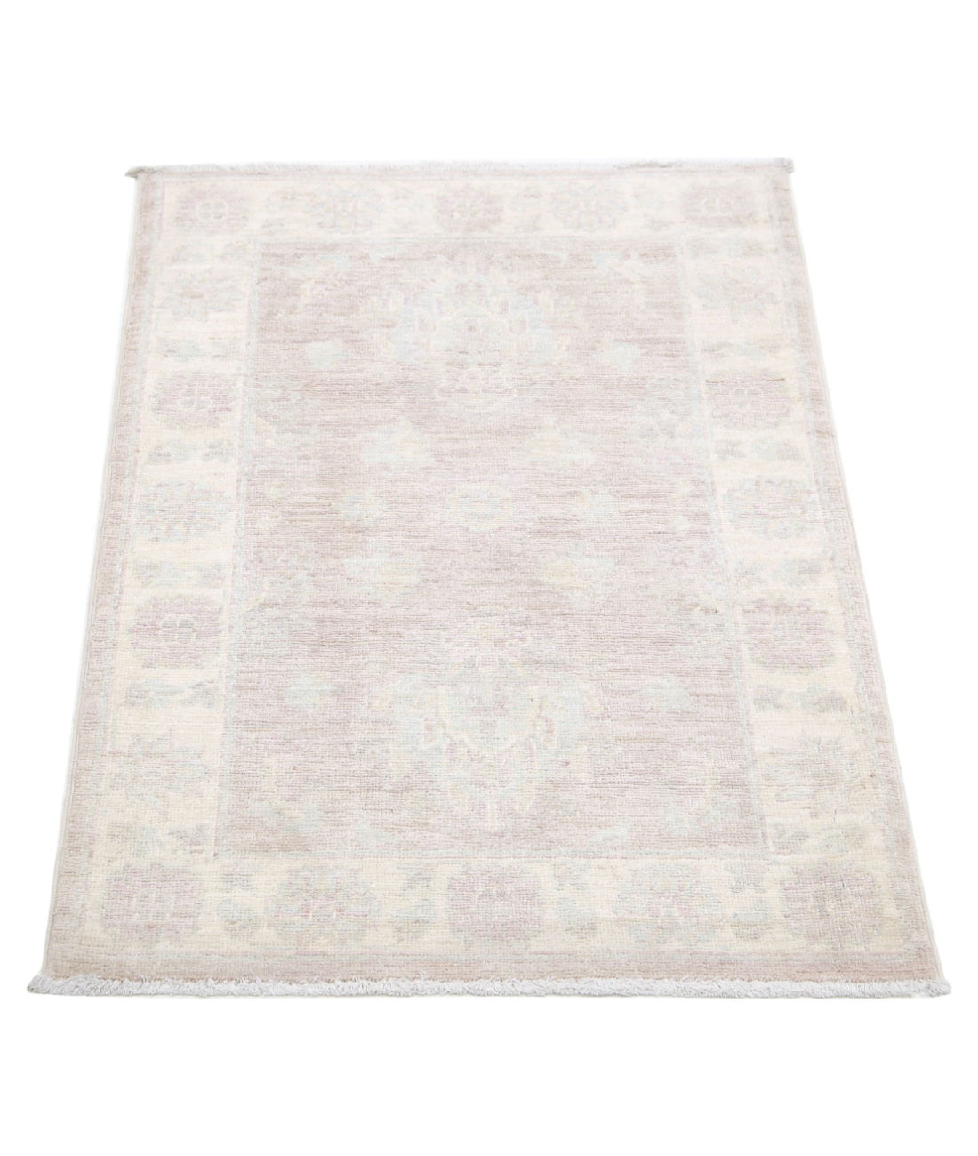 Serenity 2'1'' X 3'0'' Hand-Knotted Wool Rug 2'1'' x 3'0'' (63 X 90) / Brown / Ivory