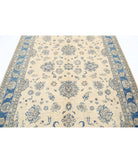 Serenity 5'6'' X 8'1'' Hand-Knotted Wool Rug 5'6'' x 8'1'' (165 X 243) / Ivory / Blue