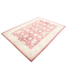 Serenity 5'7'' X 8'0'' Hand-Knotted Wool Rug 5'7'' x 8'0'' (168 X 240) / Red / Ivory