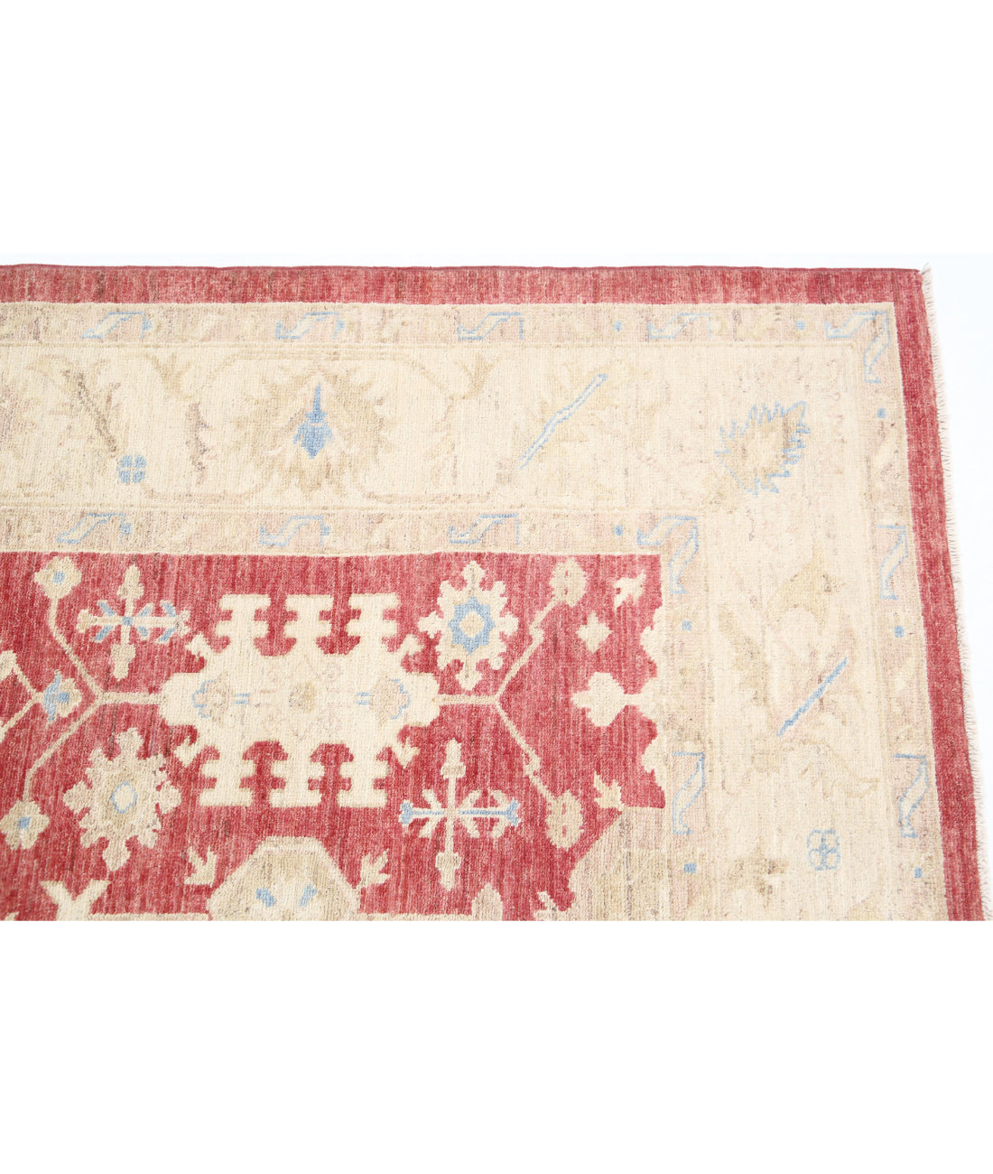 Serenity 5'7'' X 8'0'' Hand-Knotted Wool Rug 5'7'' x 8'0'' (168 X 240) / Red / Ivory