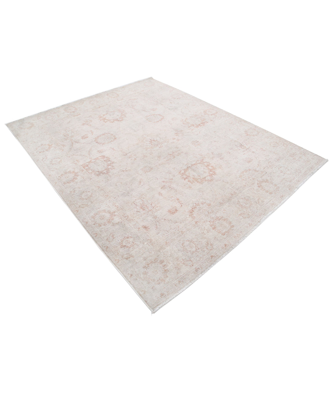 Serenity 6'4'' X 7'11'' Hand-Knotted Wool Rug 6'4'' x 7'11'' (190 X 238) / Ivory / Ivory