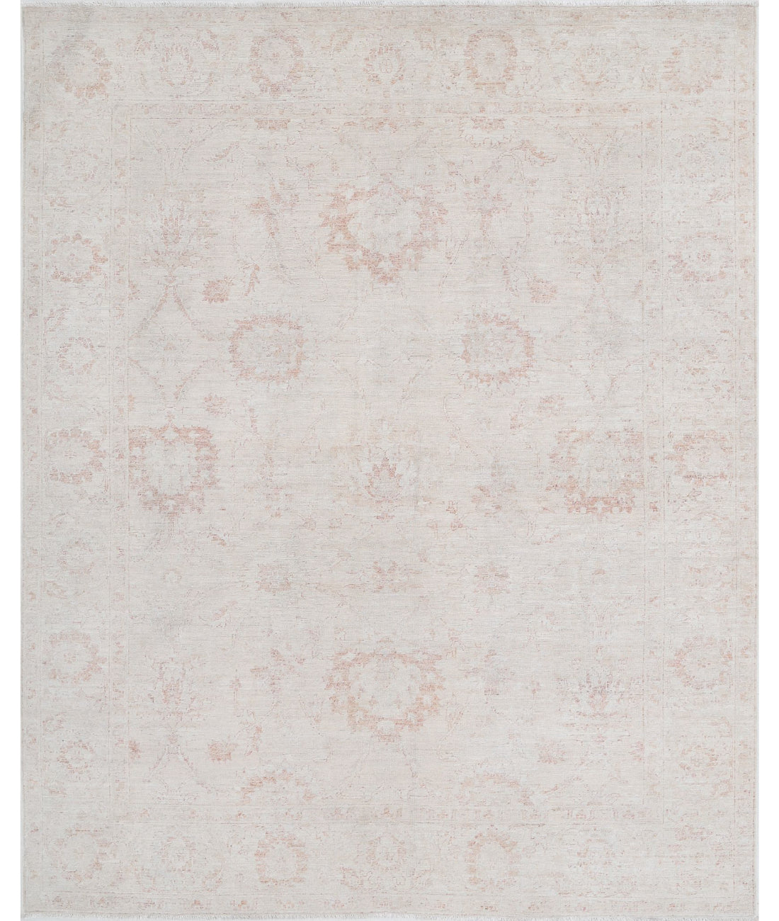 Serenity 6'4'' X 7'11'' Hand-Knotted Wool Rug 6'4'' x 7'11'' (190 X 238) / Ivory / Ivory