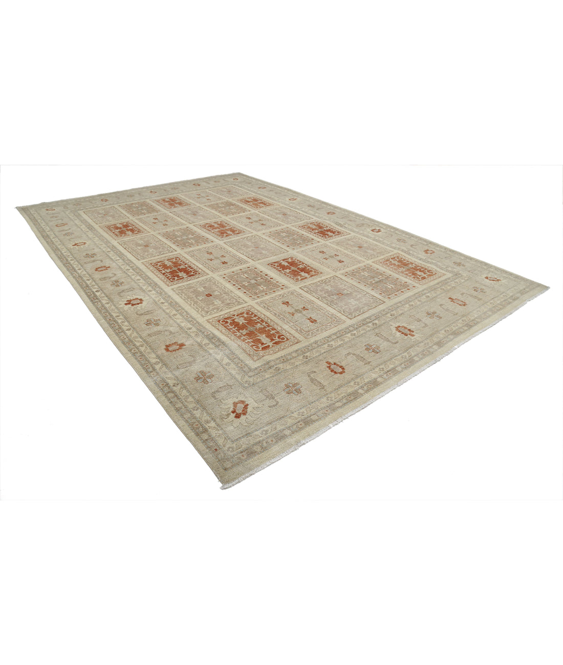 Serenity 9'7'' X 13'6'' Hand-Knotted Wool Rug 9'7'' x 13'6'' (288 X 405) / Brown / Brown