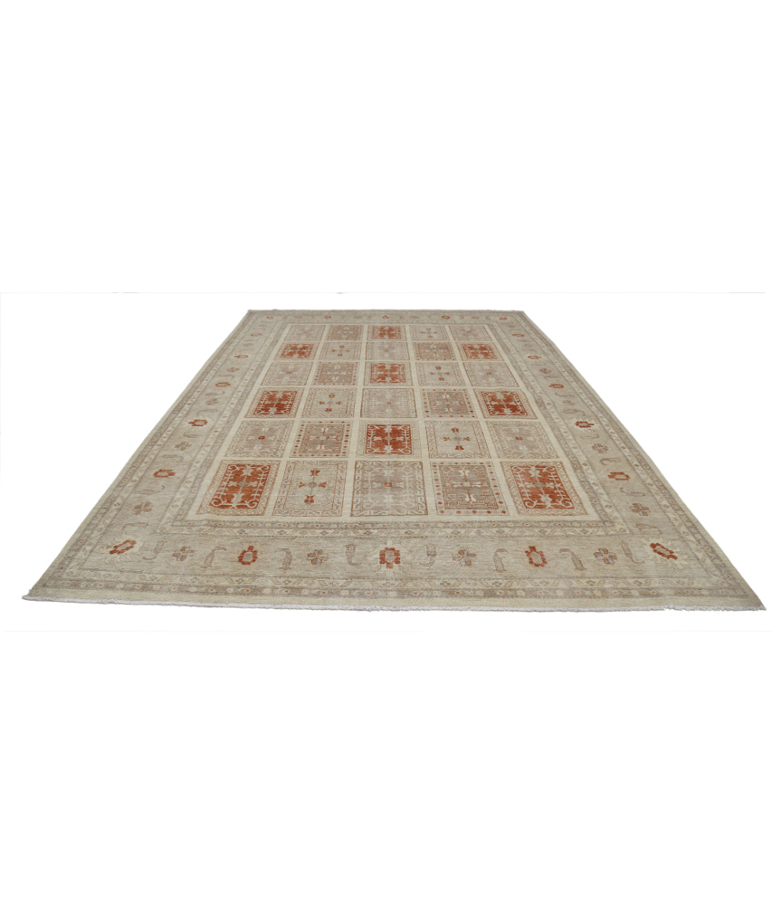 Serenity 9'7'' X 13'6'' Hand-Knotted Wool Rug 9'7'' x 13'6'' (288 X 405) / Brown / Brown