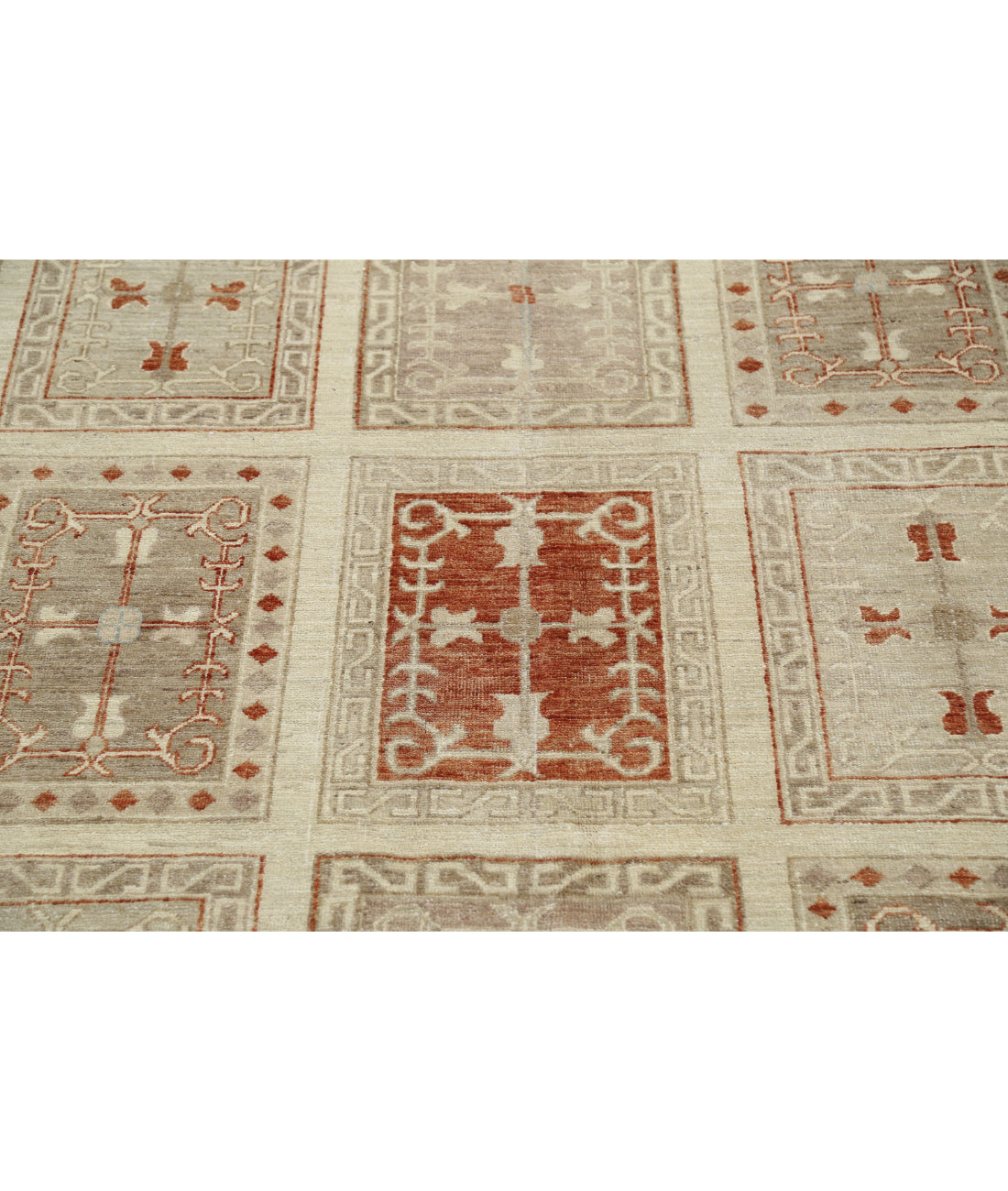 Serenity 9'7'' X 13'6'' Hand-Knotted Wool Rug 9'7'' x 13'6'' (288 X 405) / Brown / Brown