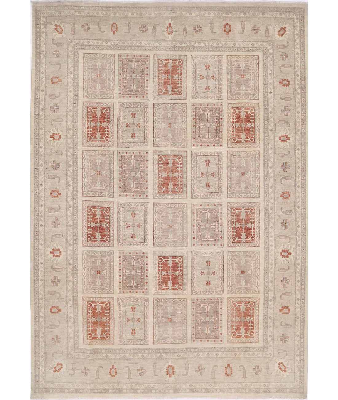 Serenity 9'7'' X 13'6'' Hand-Knotted Wool Rug 9'7'' x 13'6'' (288 X 405) / Brown / Brown