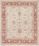 Serenity 9'11'' X 11'6'' Hand-Knotted Wool Rug 9'11'' x 11'6'' (298 X 345) / Ivory / Red