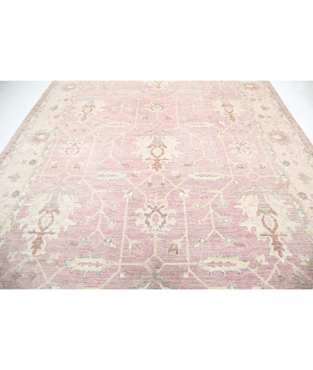 Serenity 9'10'' X 13'4'' Hand-Knotted Wool Rug 9'10'' x 13'4'' (295 X 400) / Brown / Ivory