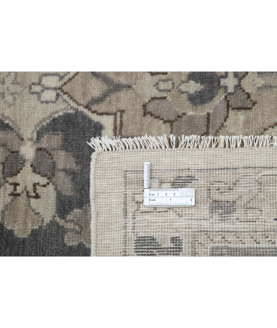 Serenity 11'9'' X 17'6'' Hand-Knotted Wool Rug 11'9'' x 17'6'' (353 X 525) / Grey / Ivory