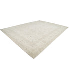 Serenity 12'11'' X 16'10'' Hand-Knotted Wool Rug 12'11'' x 16'10'' (388 X 505) / Ivory / Ivory