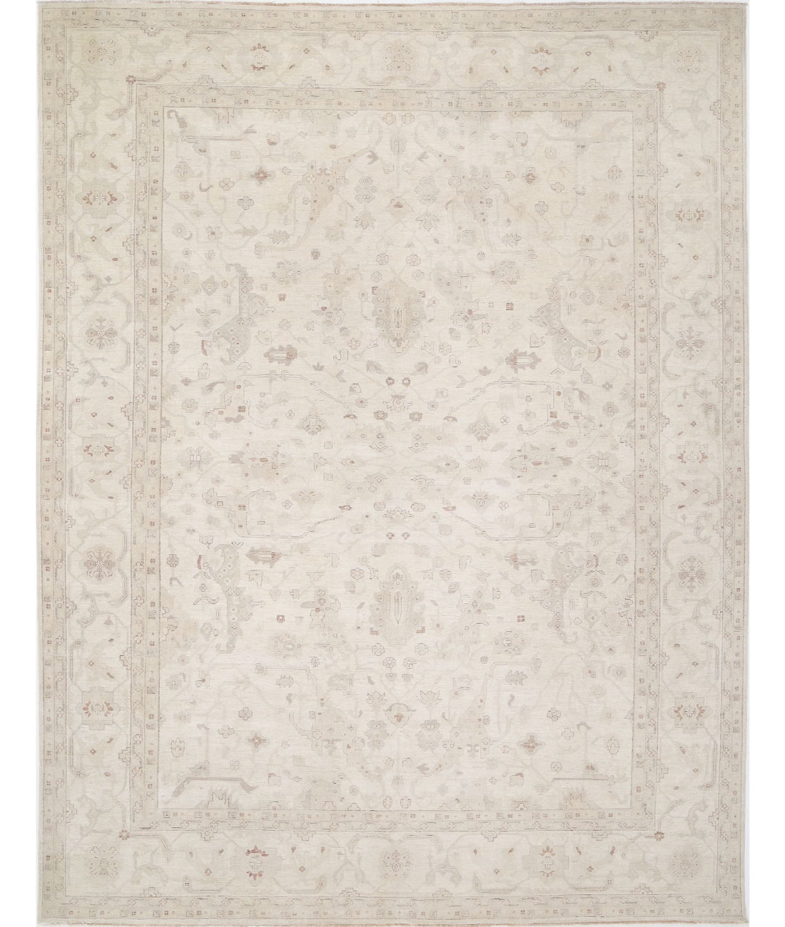 Serenity 12'11'' X 16'10'' Hand-Knotted Wool Rug 12'11'' x 16'10'' (388 X 505) / Ivory / Ivory