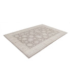 Serenity 6'3'' X 9'3'' Hand-Knotted Wool Rug 6'3'' x 9'3'' (188 X 278) / Brown / Ivory