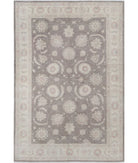 Serenity 6'3'' X 9'3'' Hand-Knotted Wool Rug 6'3'' x 9'3'' (188 X 278) / Brown / Ivory