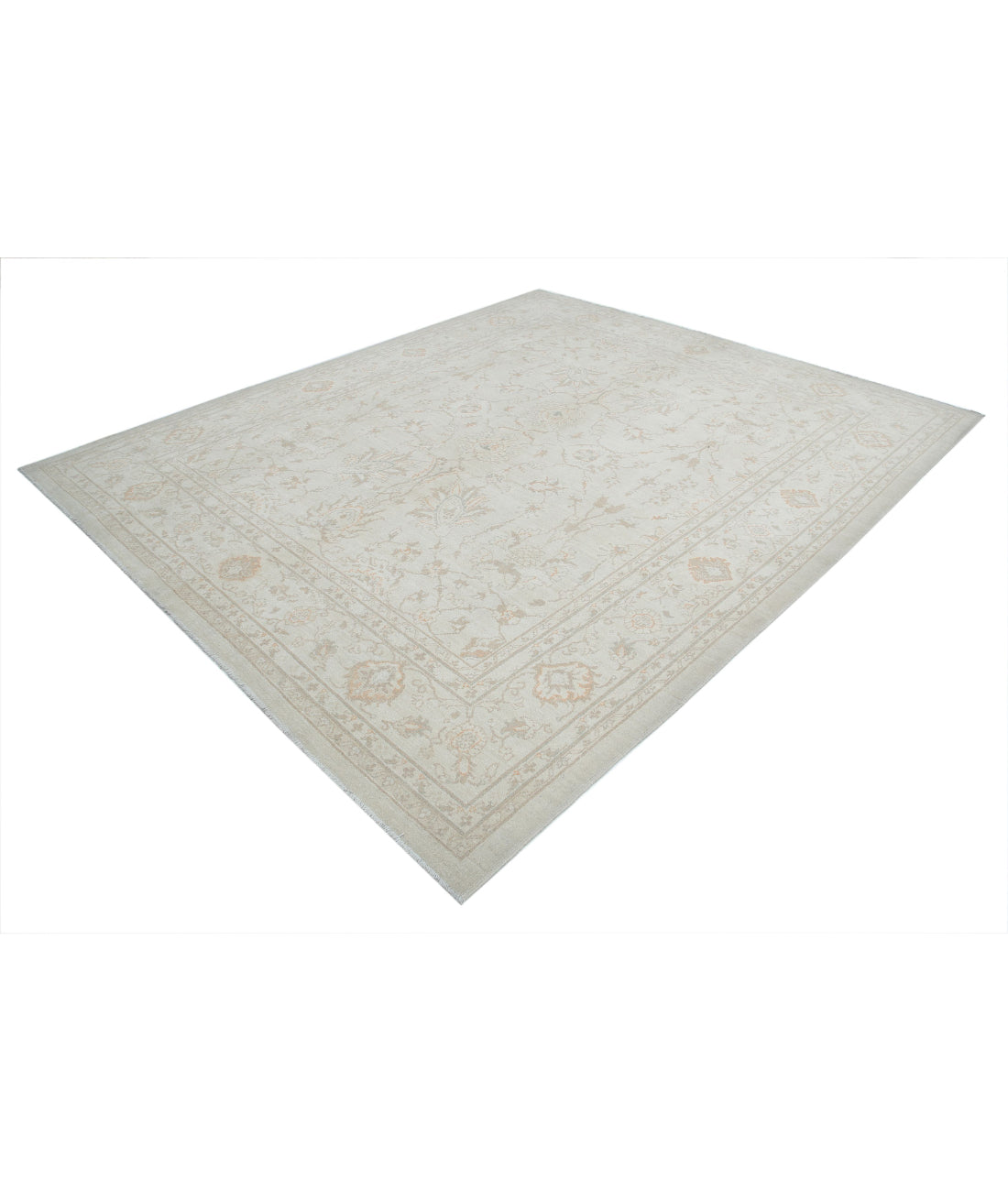 Serenity 8'1'' X 9'8'' Hand-Knotted Wool Rug 8'1'' x 9'8'' (243 X 290) / Ivory / Taupe