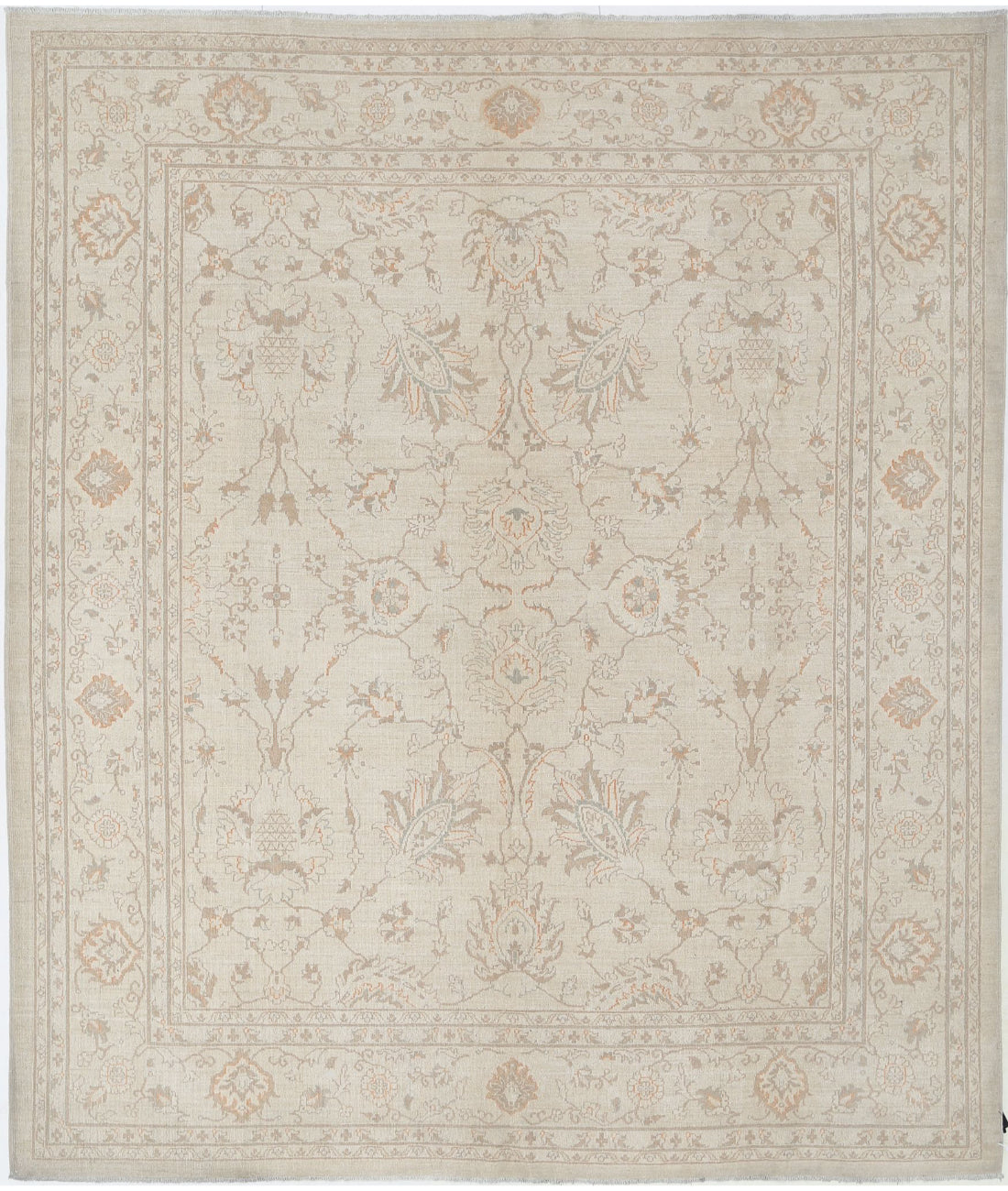 Serenity 8'1'' X 9'8'' Hand-Knotted Wool Rug 8'1'' x 9'8'' (243 X 290) / Ivory / Taupe