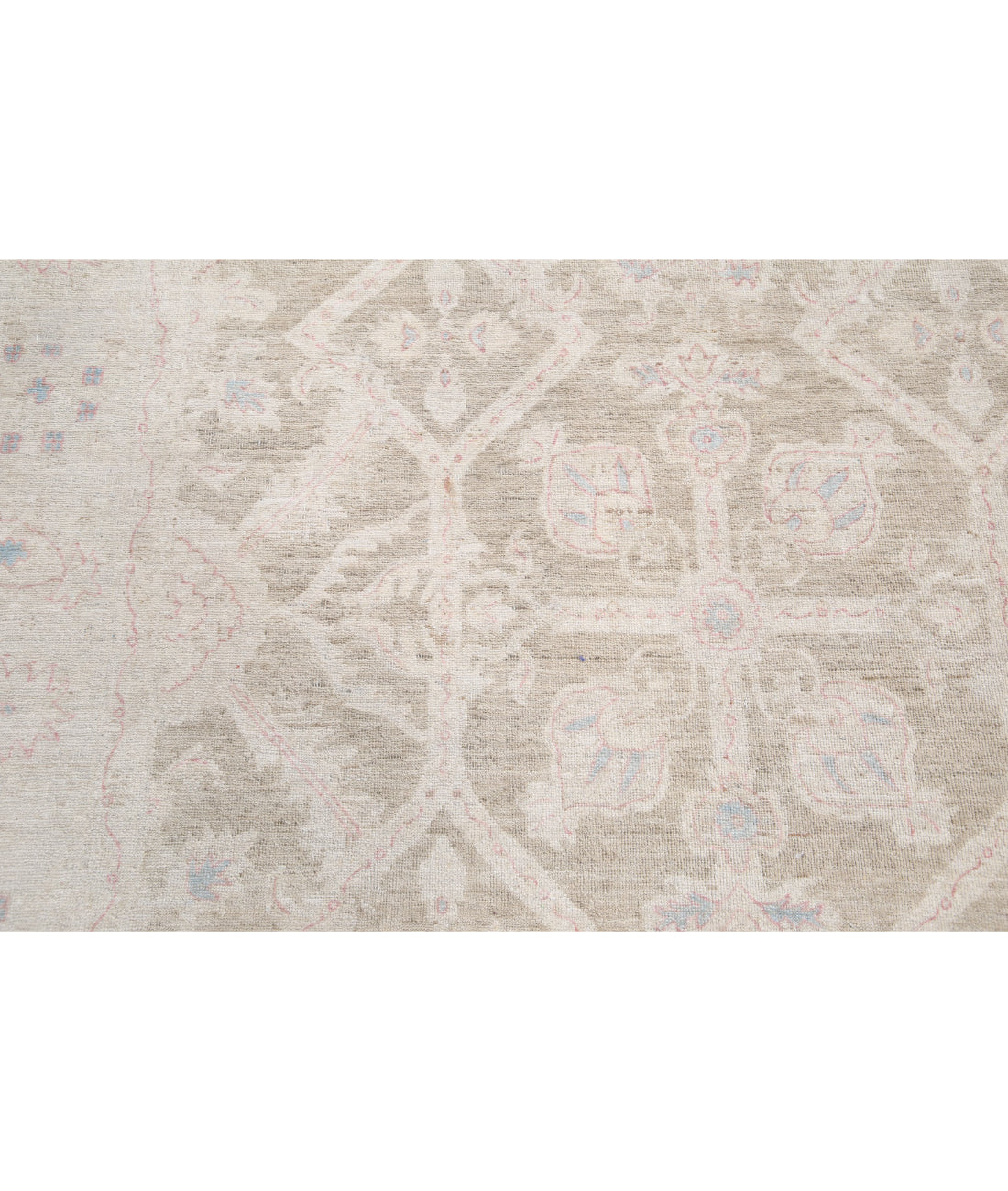 Serenity 6'5'' X 25'10'' Hand-Knotted Wool Rug 6'5'' x 25'10'' (193 X 775) / Ivory / Brown