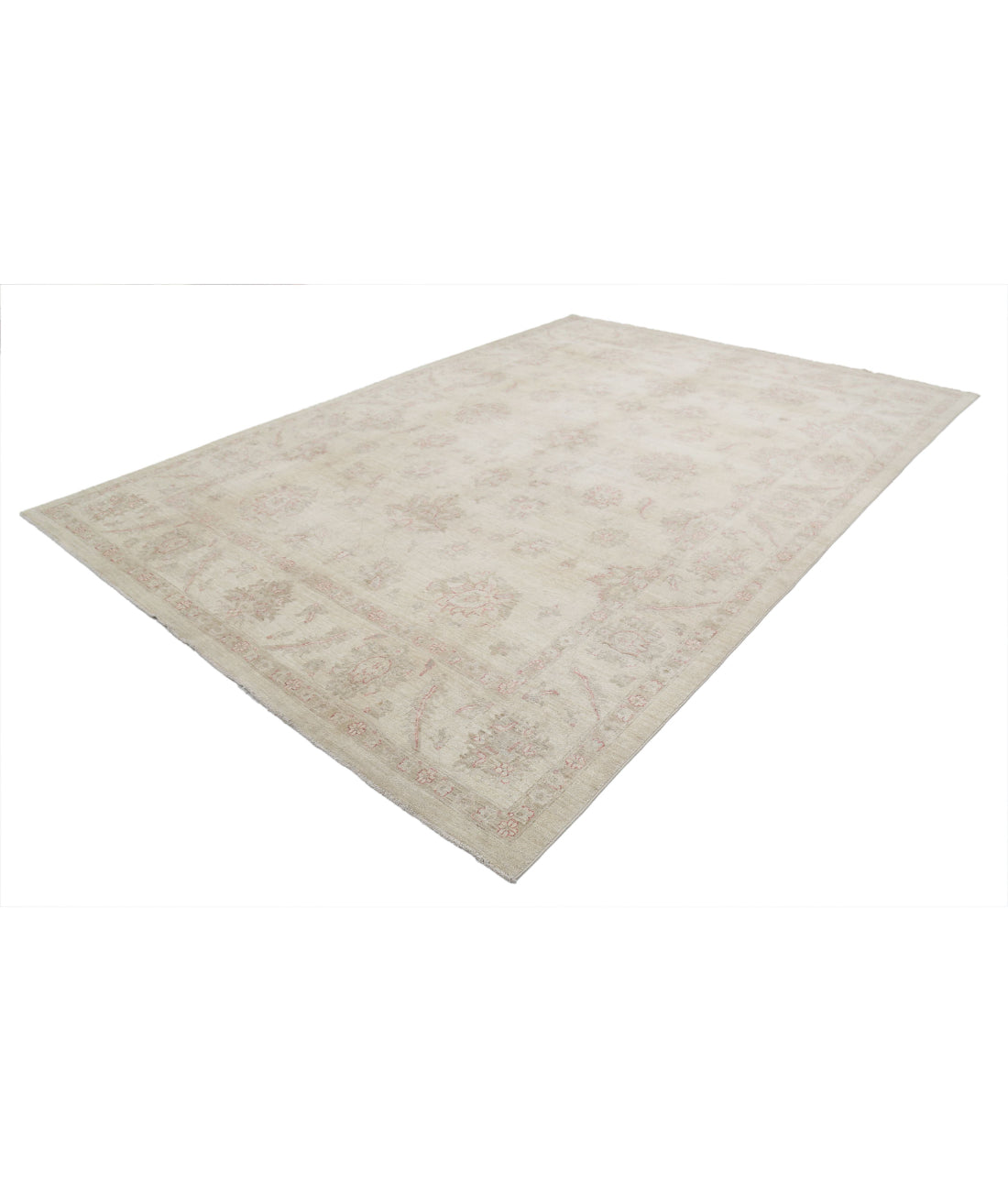 Serenity 9'0'' X 12'3'' Hand-Knotted Wool Rug 9'0'' x 12'3'' (270 X 368) / Ivory / Red