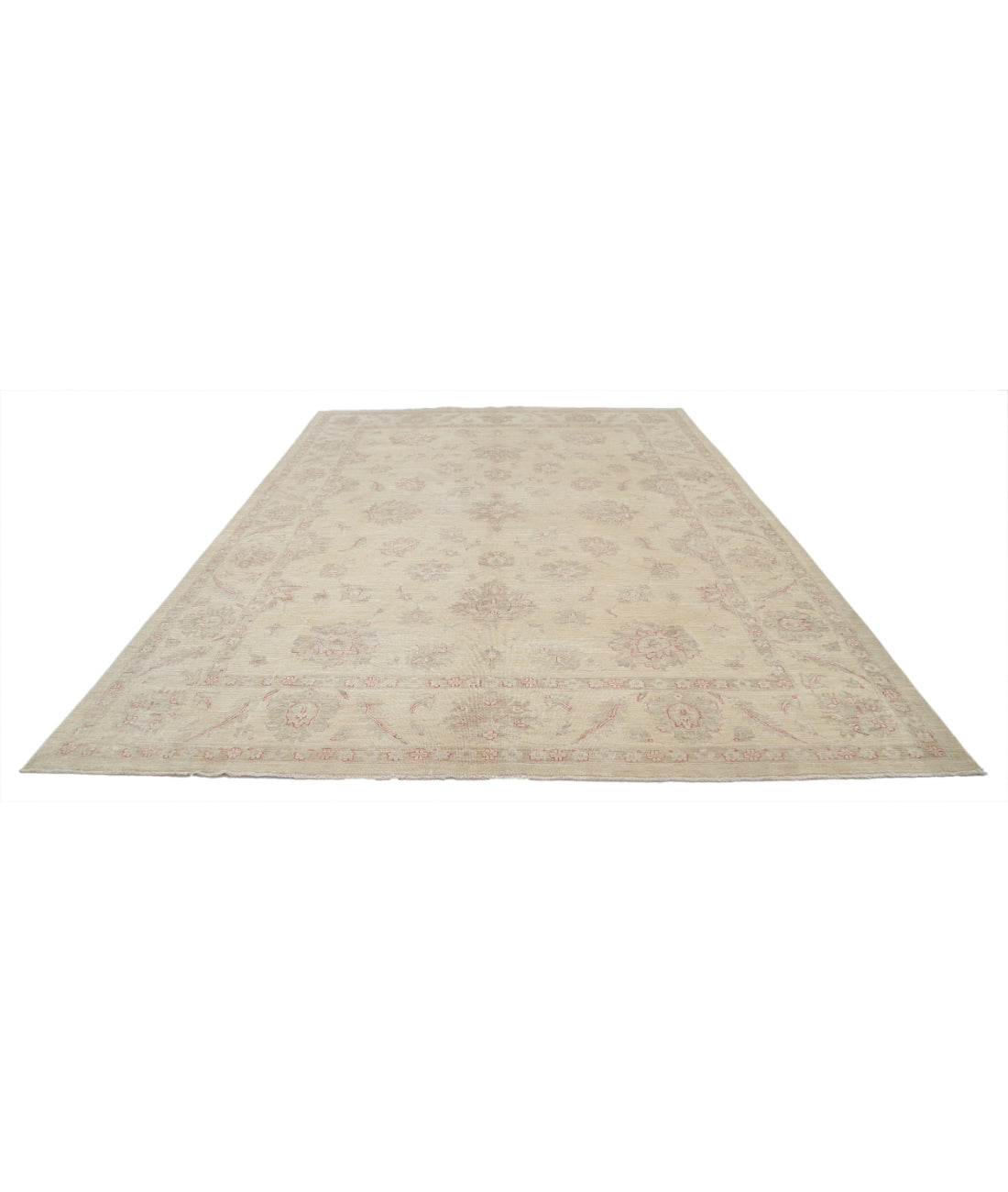 Serenity 9'0'' X 12'3'' Hand-Knotted Wool Rug 9'0'' x 12'3'' (270 X 368) / Ivory / Red