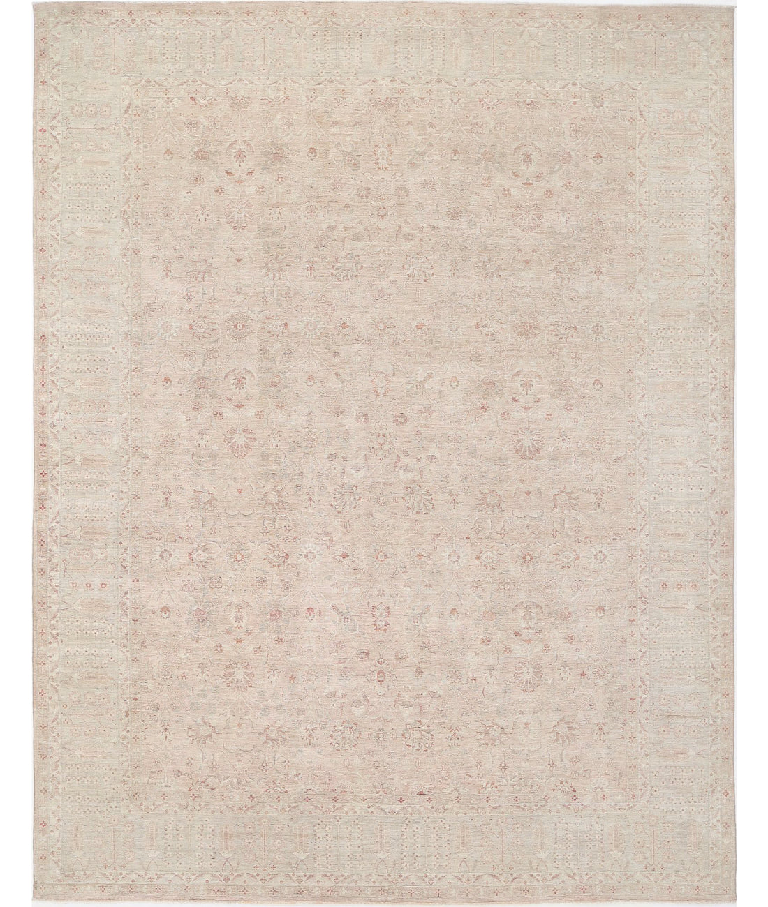 Serenity 12'6'' X 16'4'' Hand-Knotted Wool Rug 12'6'' x 16'4'' (375 X 490) / Taupe / Grey