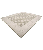 Serenity 11'11'' X 14'5'' Hand-Knotted Wool Rug 11'11'' x 14'5'' (358 X 433) / Green / Ivory