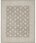 Serenity 11'11'' X 14'5'' Hand-Knotted Wool Rug 11'11'' x 14'5'' (358 X 433) / Green / Ivory