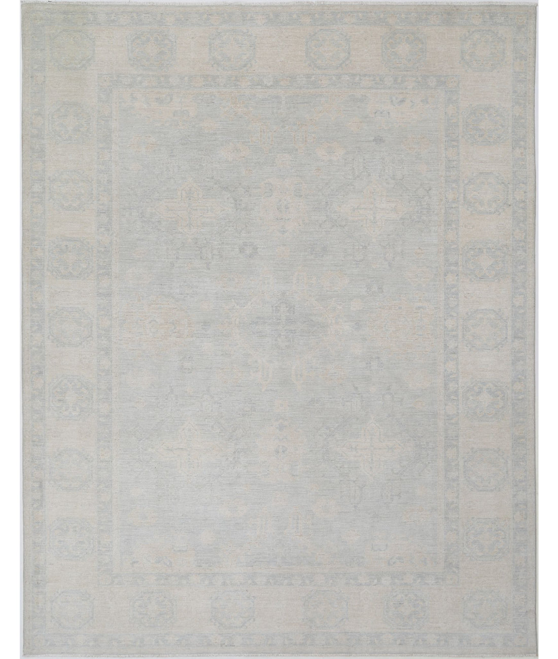 Serenity 8'9'' X 11'6'' Hand-Knotted Wool Rug 8'9'' x 11'6'' (263 X 345) / Grey / Ivory