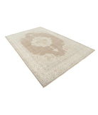 Serenity 6'7'' X 10'4'' Hand-Knotted Wool Rug 6'7'' x 10'4'' (198 X 310) / Brown / Ivory