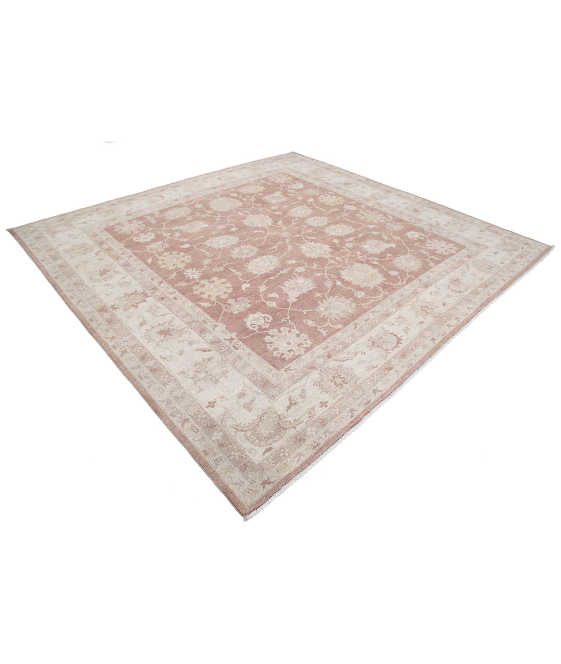 Serenity 9'0'' X 9'8'' Hand-Knotted Wool Rug 9'0'' x 9'8'' (270 X 290) / Taupe / Ivory