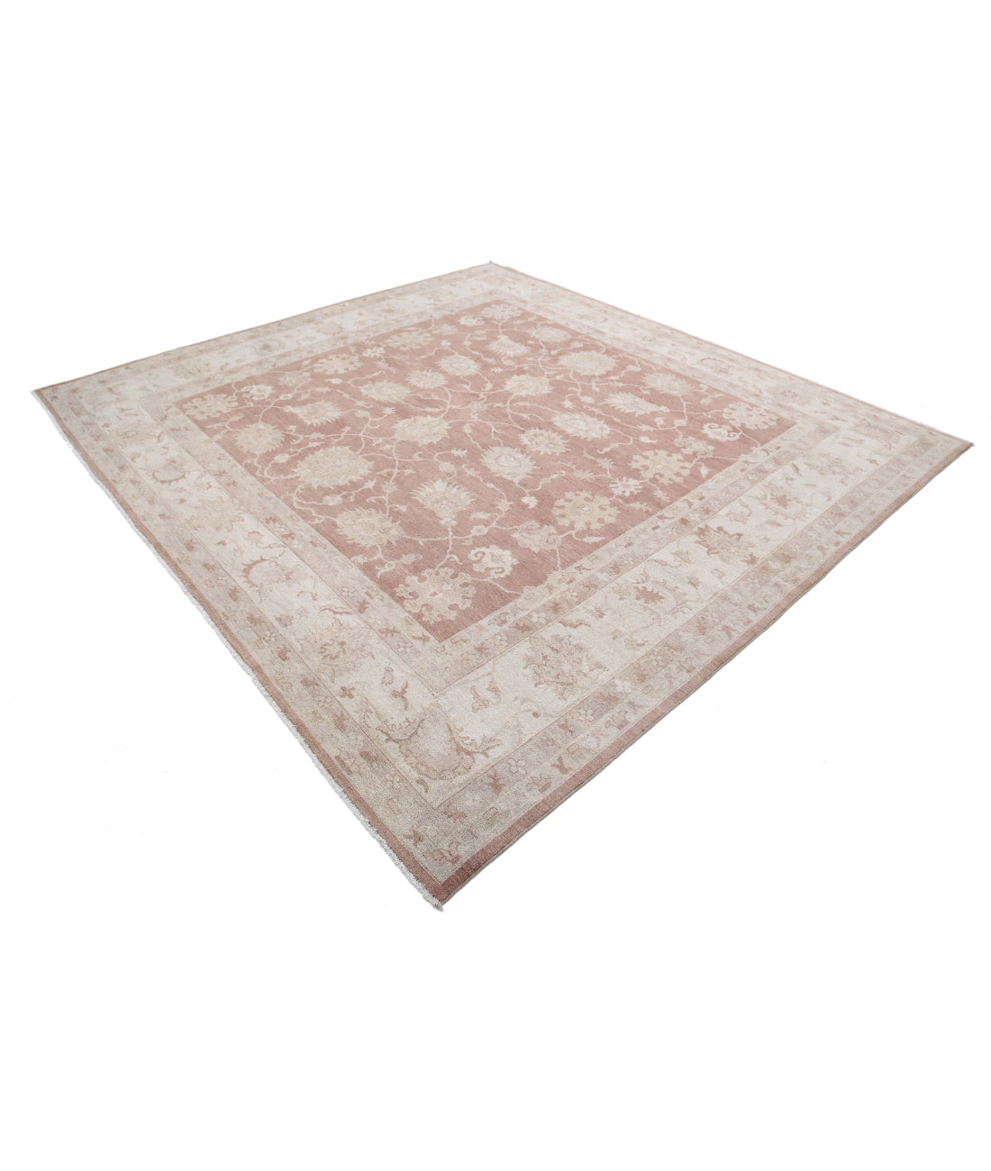 Serenity 9'0'' X 9'8'' Hand-Knotted Wool Rug 9'0'' x 9'8'' (270 X 290) / Taupe / Ivory