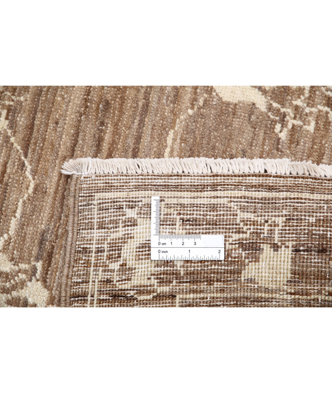 Serenity 7'8'' X 10'2'' Hand-Knotted Wool Rug 7'8'' x 10'2'' (230 X 305) / Taupe / Ivory