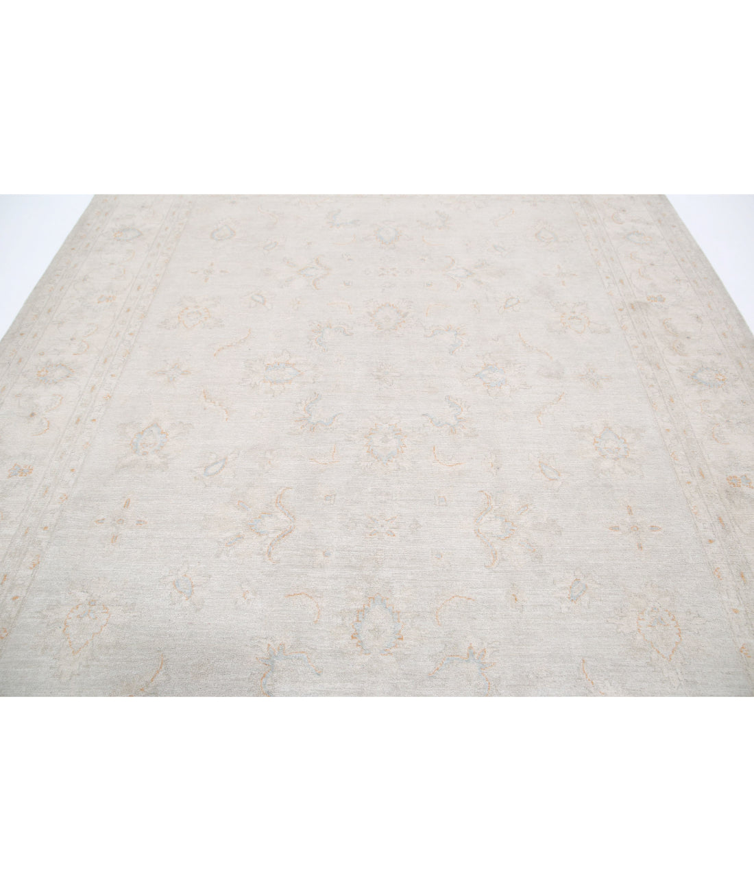 Serenity 8'1'' X 9'7'' Hand-Knotted Wool Rug 8'1'' x 9'7'' (243 X 288) / Grey / Ivory