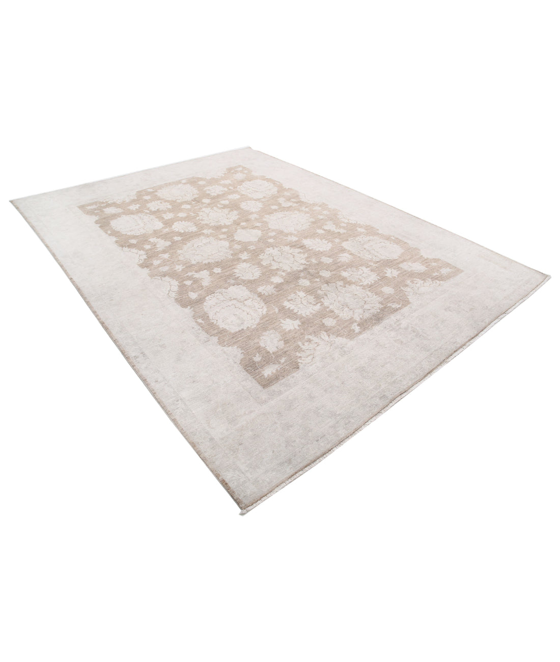 Serenity 7'11'' X 10'6'' Hand-Knotted Wool Rug 7'11'' x 10'6'' (238 X 315) / Taupe / Ivory