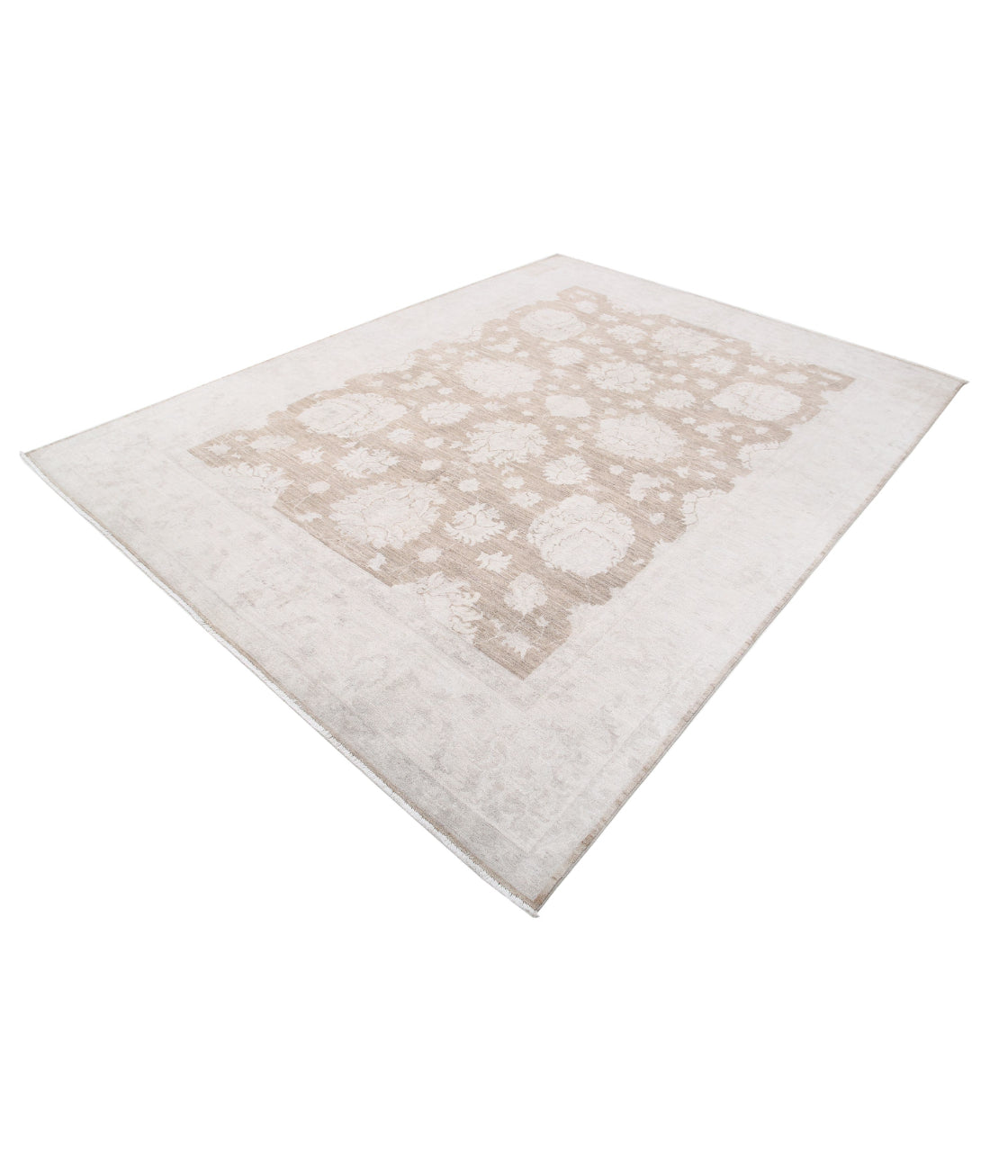 Serenity 7'11'' X 10'6'' Hand-Knotted Wool Rug 7'11'' x 10'6'' (238 X 315) / Taupe / Ivory