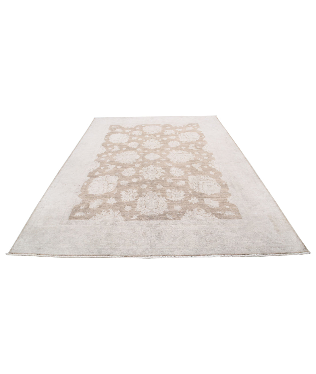 Serenity 7'11'' X 10'6'' Hand-Knotted Wool Rug 7'11'' x 10'6'' (238 X 315) / Taupe / Ivory