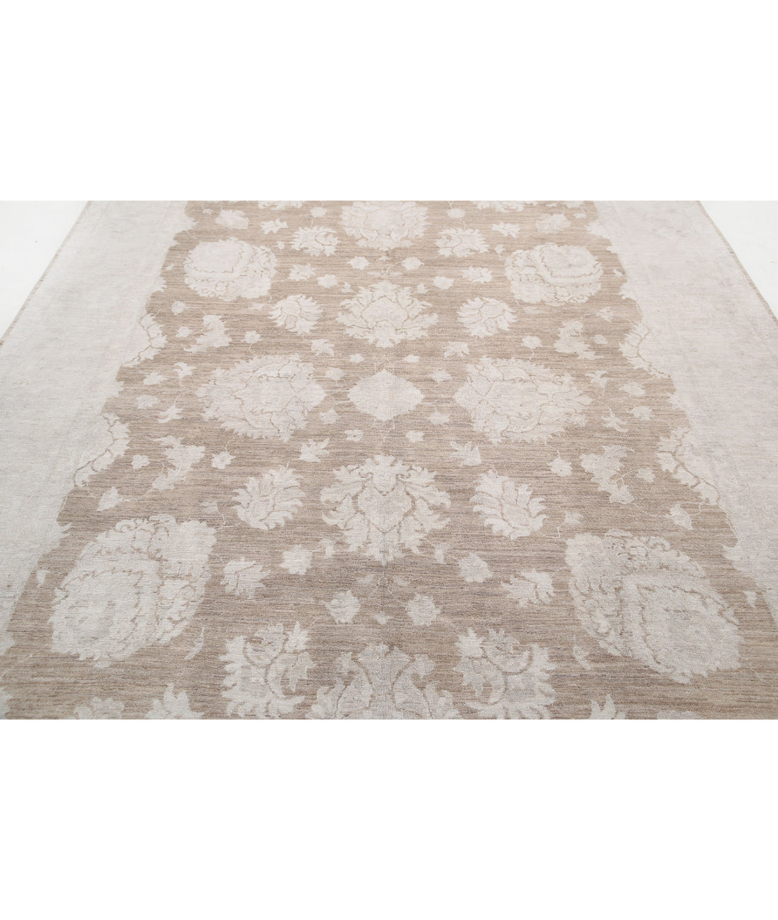 Serenity 7'11'' X 10'6'' Hand-Knotted Wool Rug 7'11'' x 10'6'' (238 X 315) / Taupe / Ivory