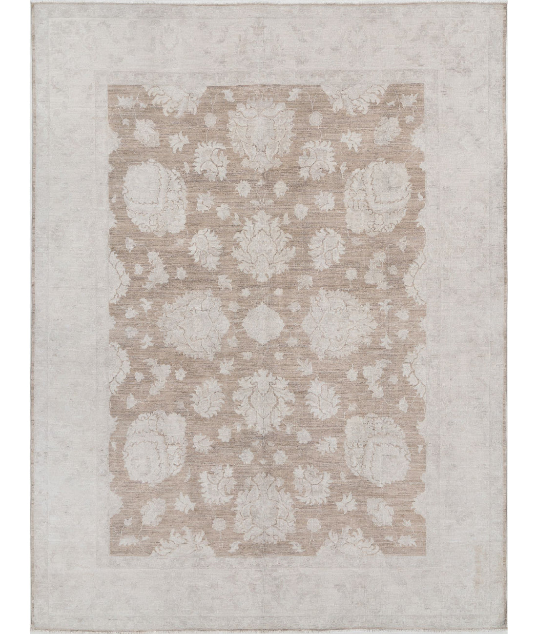 Serenity 7'11'' X 10'6'' Hand-Knotted Wool Rug 7'11'' x 10'6'' (238 X 315) / Taupe / Ivory