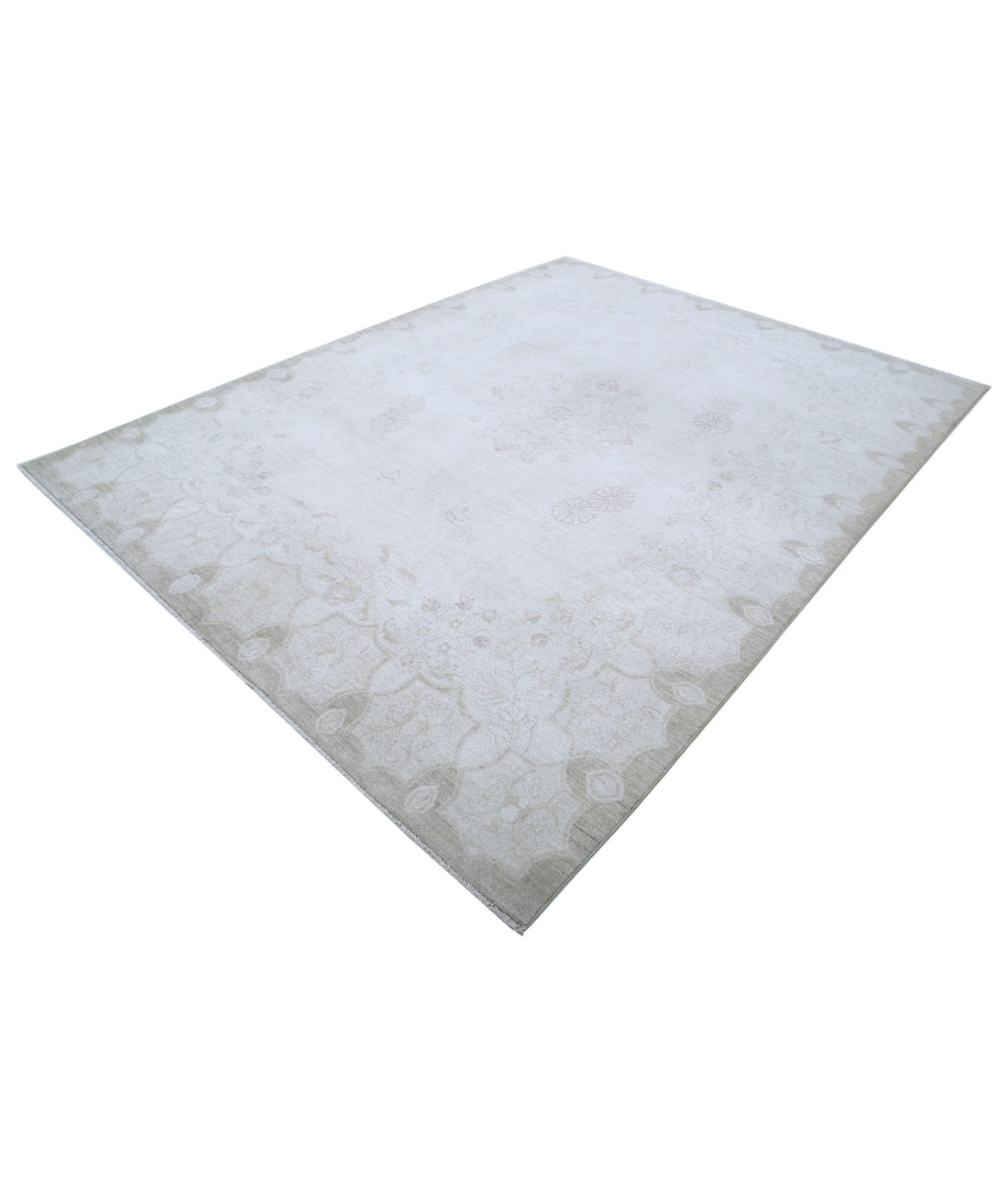 Serenity 7'10'' X 10'1'' Hand-Knotted Wool Rug 7'10'' x 10'1'' (235 X 303) / Ivory / Taupe