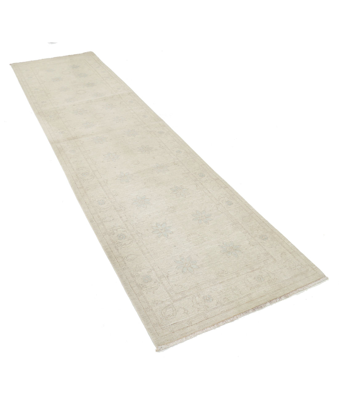 Serenity 2'9'' X 10'8'' Hand-Knotted Wool Rug 2'9'' x 10'8'' (83 X 320) / Ivory / Ivory