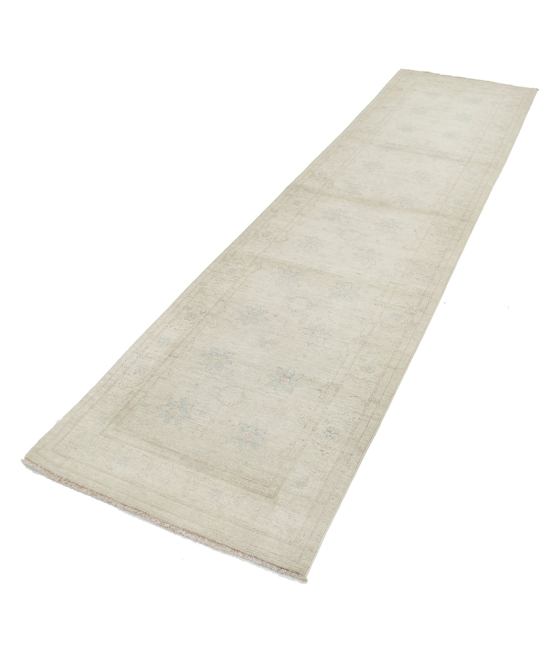 Serenity 2'9'' X 10'8'' Hand-Knotted Wool Rug 2'9'' x 10'8'' (83 X 320) / Ivory / Ivory