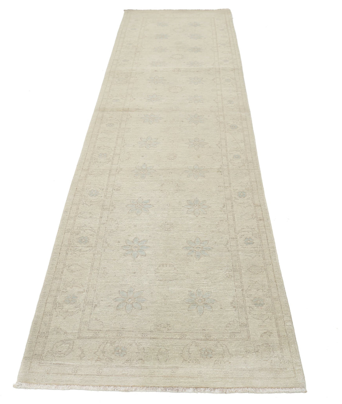 Serenity 2'9'' X 10'8'' Hand-Knotted Wool Rug 2'9'' x 10'8'' (83 X 320) / Ivory / Ivory