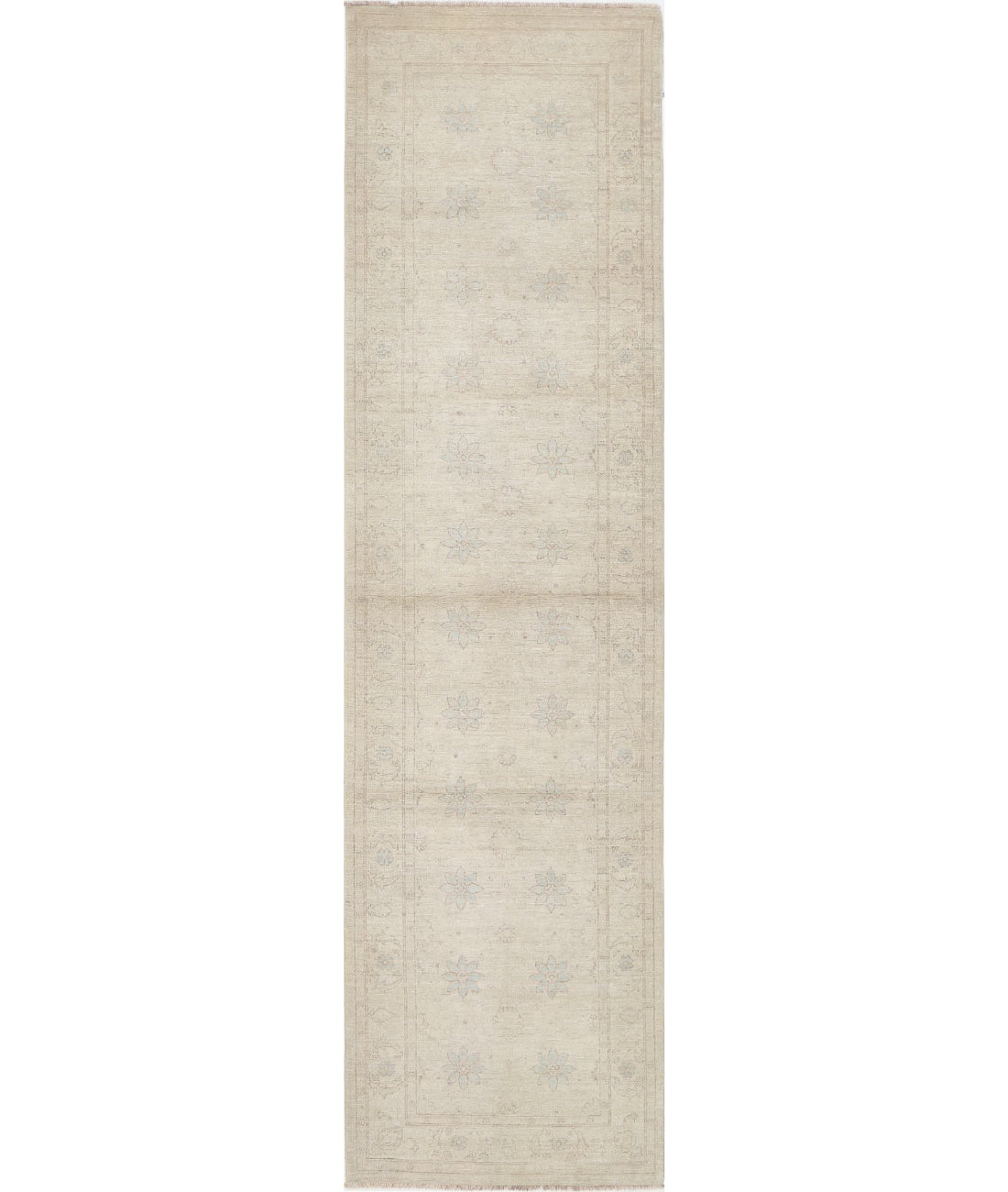 Serenity 2'9'' X 10'8'' Hand-Knotted Wool Rug 2'9'' x 10'8'' (83 X 320) / Ivory / Ivory