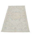 Serenity 2'11'' X 4'9'' Hand-Knotted Wool Rug 2'11'' x 4'9'' (88 X 143) / Blue / Ivory