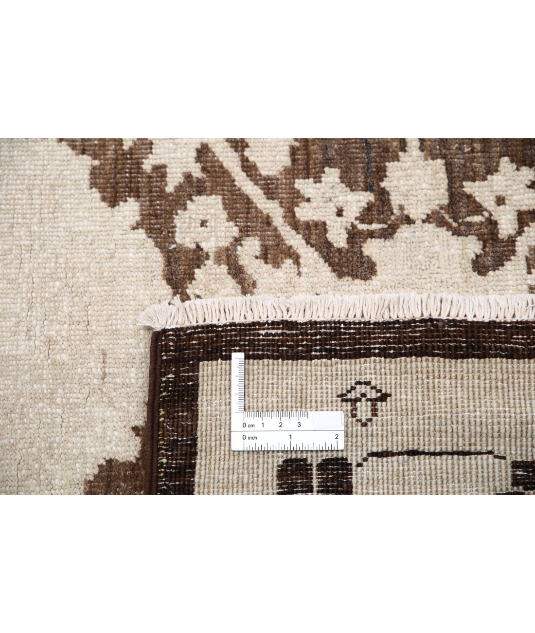 Serenity 11'8'' X 14'5'' Hand-Knotted Wool Rug 11'8'' x 14'5'' (350 X 433) / Brown / Ivory