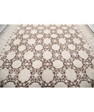 Serenity 11'8'' X 14'5'' Hand-Knotted Wool Rug 11'8'' x 14'5'' (350 X 433) / Brown / Ivory