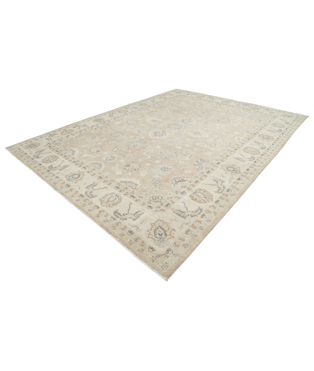 Serenity 10'0'' X 13'8'' Hand-Knotted Wool Rug 10'0'' x 13'8'' (300 X 410) / Taupe / Ivory