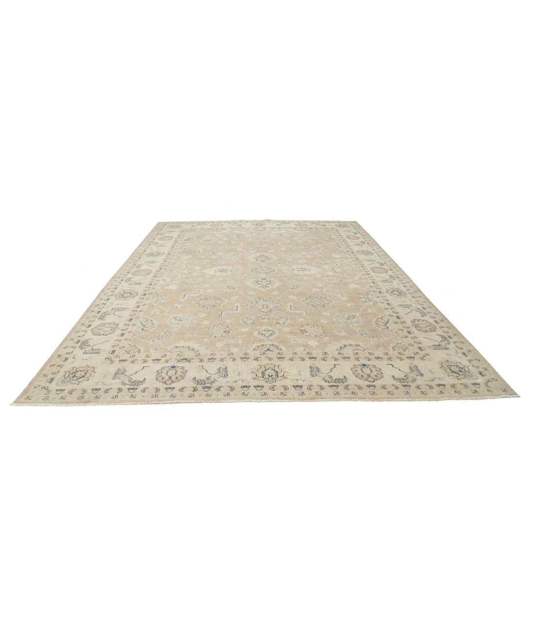 Serenity 10'0'' X 13'8'' Hand-Knotted Wool Rug 10'0'' x 13'8'' (300 X 410) / Taupe / Ivory