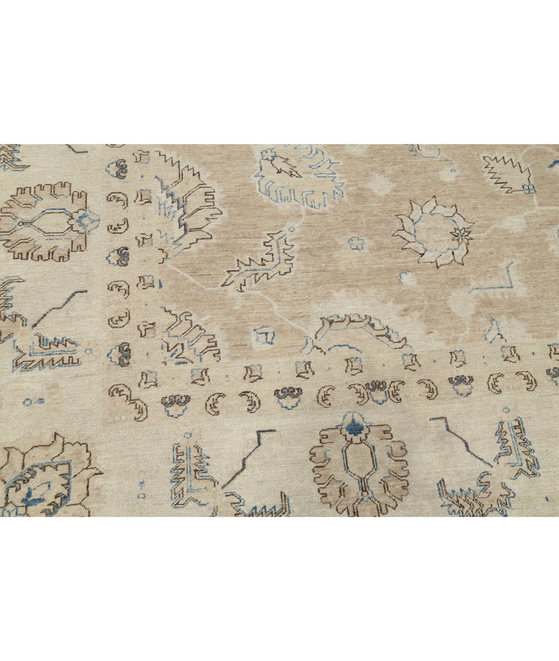 Serenity 10'0'' X 13'8'' Hand-Knotted Wool Rug 10'0'' x 13'8'' (300 X 410) / Taupe / Ivory