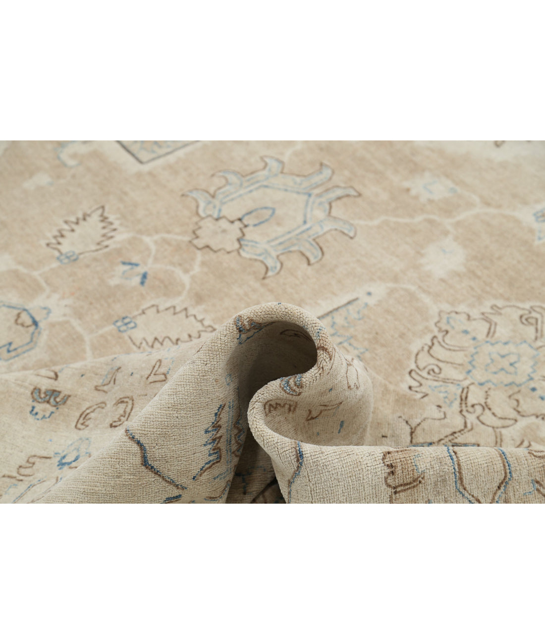 Serenity 10'0'' X 13'8'' Hand-Knotted Wool Rug 10'0'' x 13'8'' (300 X 410) / Taupe / Ivory