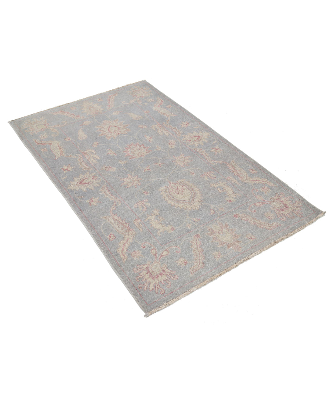 Serenity 3'2'' X 5'1'' Hand-Knotted Wool Rug 3'2'' x 5'1'' (95 X 153) / Grey / Grey